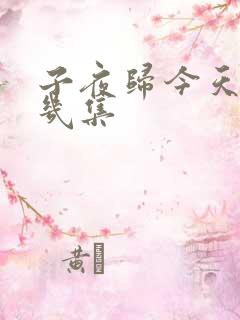子夜归今天更新几集