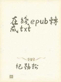 在线epub转成txt