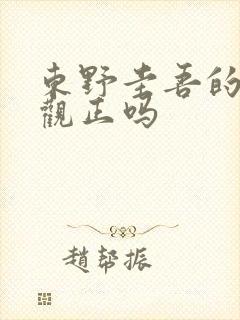东野圭吾的书三观正吗