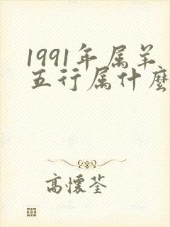 1991年属羊五行属什么属性