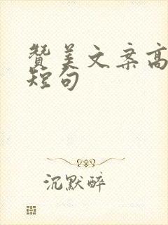 赞美文案高质量短句