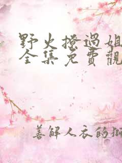 野火撩过姐姐心全集免费观看完整版