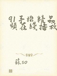 91手机精品视频在线播放