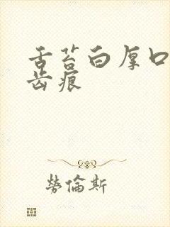 舌苔白厚口臭有齿痕