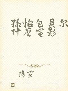 孙怡包贝尔演的什么电影