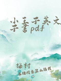 小王子英文版电子书pdf