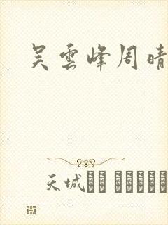 吴云峰周晴小说
