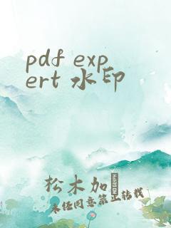 pdf expert 水印