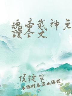 魂帝武神免费阅读全文