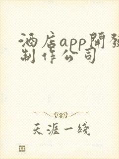 酒店app开发制作公司