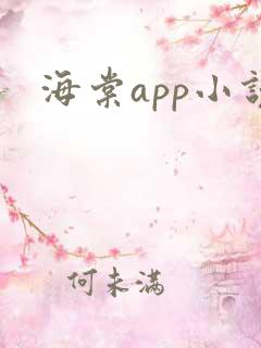 海棠app小说