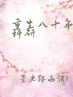 重生八十年代搞科研