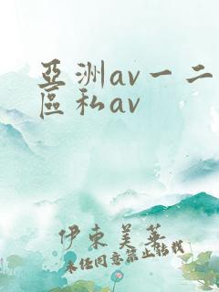 亚洲av一二三区私av