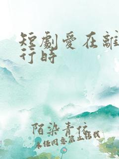 短剧爱在离婚进行时