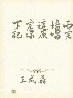下完这场雨就忘记你原唱完整版