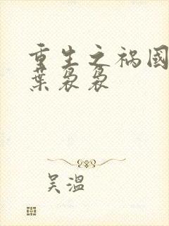 重生之祸国妖妃叶袅袅