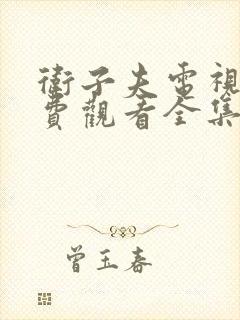 卫子夫电视剧免费观看全集在线播放