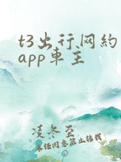 t3出行网约车app车主