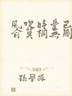 风吹时爱已荒芜俞莫桐无删减完整版