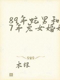 89年蛇男和87年兔女婚姻如何