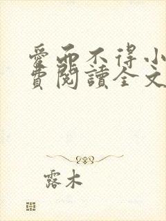 爱而不得小说免费阅读全文