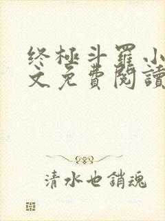 终极斗罗小说全文免费阅读笔趣阁
