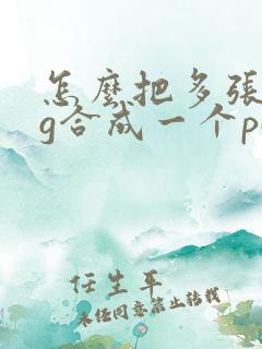 怎么把多张png合成一个pdf