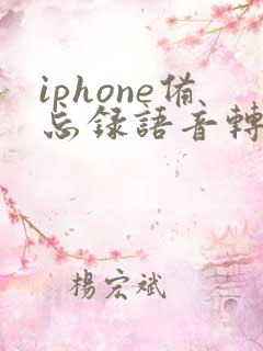 iphone备忘录语音转换成文字