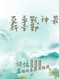 至尊战神最新更新章节