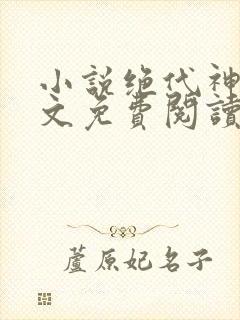 小说绝代神主全文免费阅读