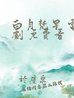 白月梵星 电视剧 免费看