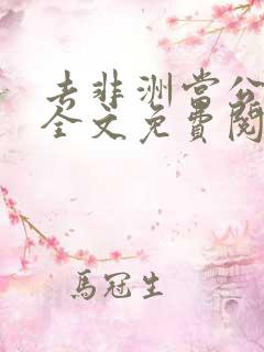 去非洲当公交车全文免费阅读小说最
