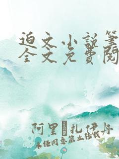 迫文小说笔趣阁全文免费阅读txt