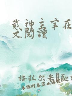 武神主宰在线全文阅读