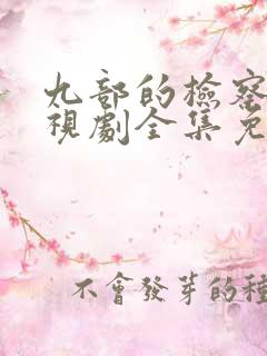 九部的检察官电视剧全集免费播放