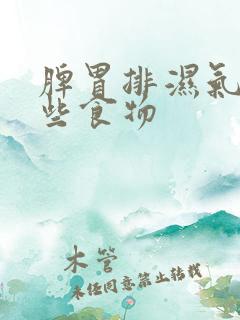 脾胃排湿气有哪些食物