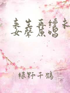 来生再续未了情女声原唱