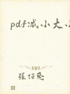 pdf减小大小