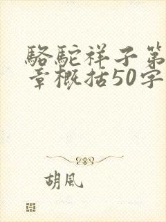 骆驼祥子第十七章概括50字