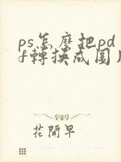 ps怎么把pdf转换成图片