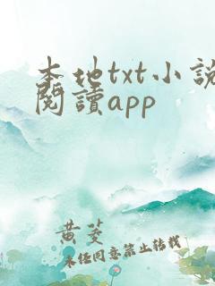 本地txt小说阅读app