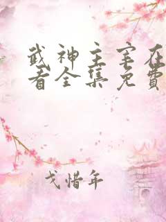 武神主宰在线观看全集免费
