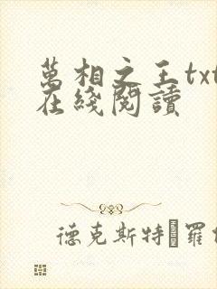 万相之王txt在线阅读
