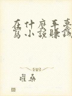 在什么平台可以写小说赚钱