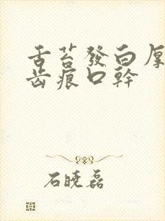 舌苔发白厚腻有齿痕口干