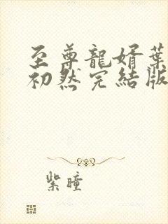 至尊龙婿叶辰萧初然完结版