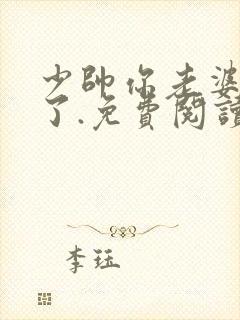 少帅你老婆又跑了.免费阅读