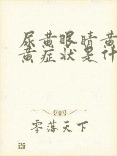 尿黄眼睛黄皮肤黄症状是什么病