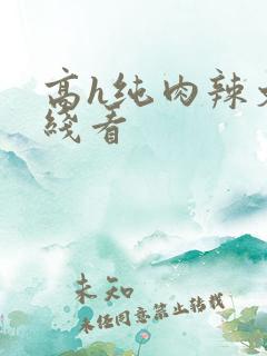 高h纯肉辣文在线看