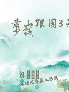 黄山跟团3天多少钱